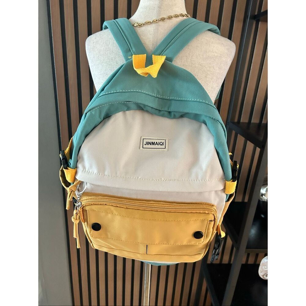Backpack yellow and green